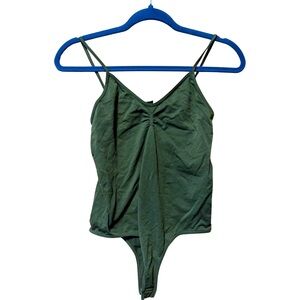 Olive Green Cute One Piece Bodysuit